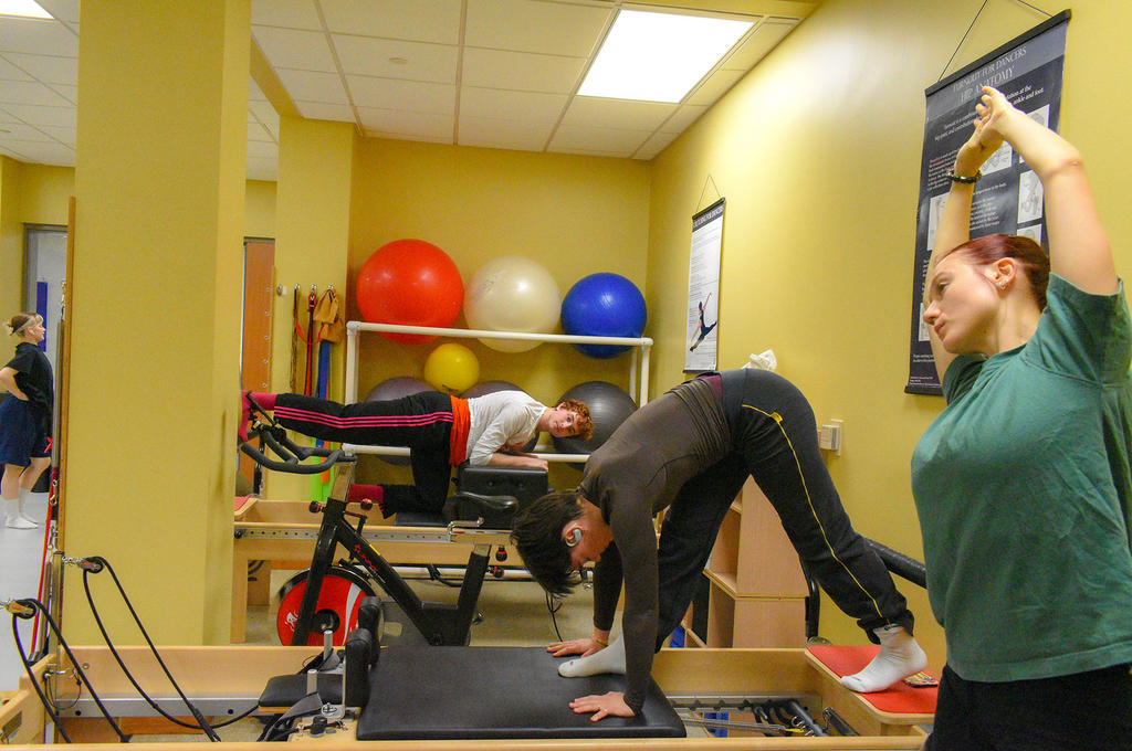 Dance majors learn about and engage in personalized conditioning and rehabilitation programs, created and supervised by a full-time Athletic Trainer.